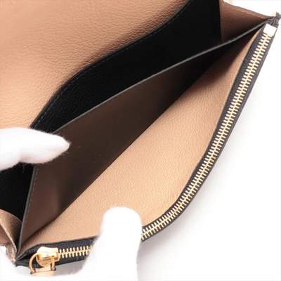 $775 RFID Louis Vuitton Empreinte Emilie Wallet Black Dune