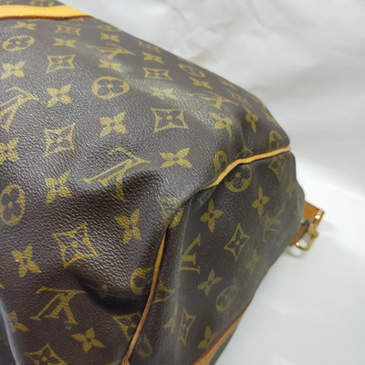 $2780 1984 Louis Vuitton LV Boston Bag Keepall Bandouliere 55 Brown Monogram 844