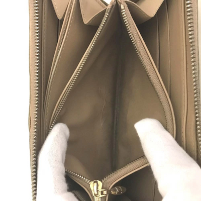 Louis Vuitton Monogram Vernis Zippy Zip Around Long Wallet Noisette CA0066