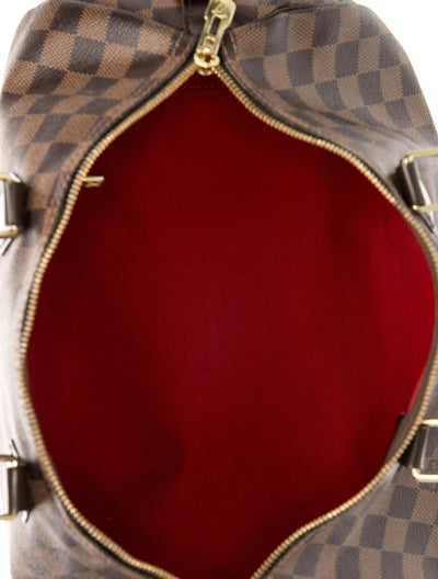 $2150 Louis Vuitton Damier Ebene Speedy Bandouliere 35