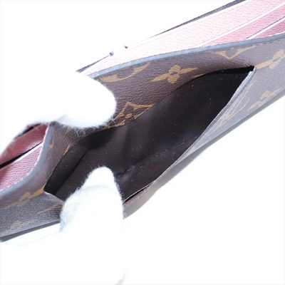 $720 Louis Vuitton Monogram Monogram Jeanne Wallet Rose Ballerine with inserts