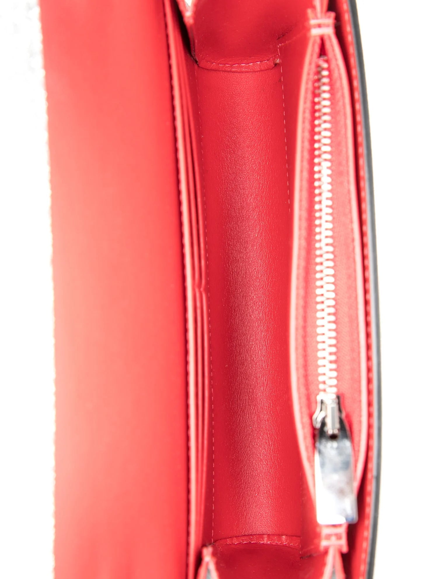 Christian Louboutin Glitter Calfskin Loubi54 Crossbody Clutch Silver 10021112
