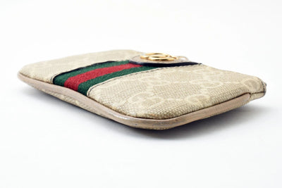 GUCCI Ophidia GG Sherry Line Marmont Coin Case Purse Wallet PVC Double