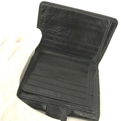 CELINE Macadam Patent Leather Bifold Wallet Black