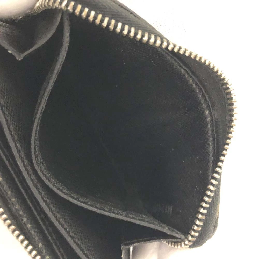 $435 2012 Louis Vuitton Damier Graphite Zippy Zip Coin Purse Wallet Black MI2172