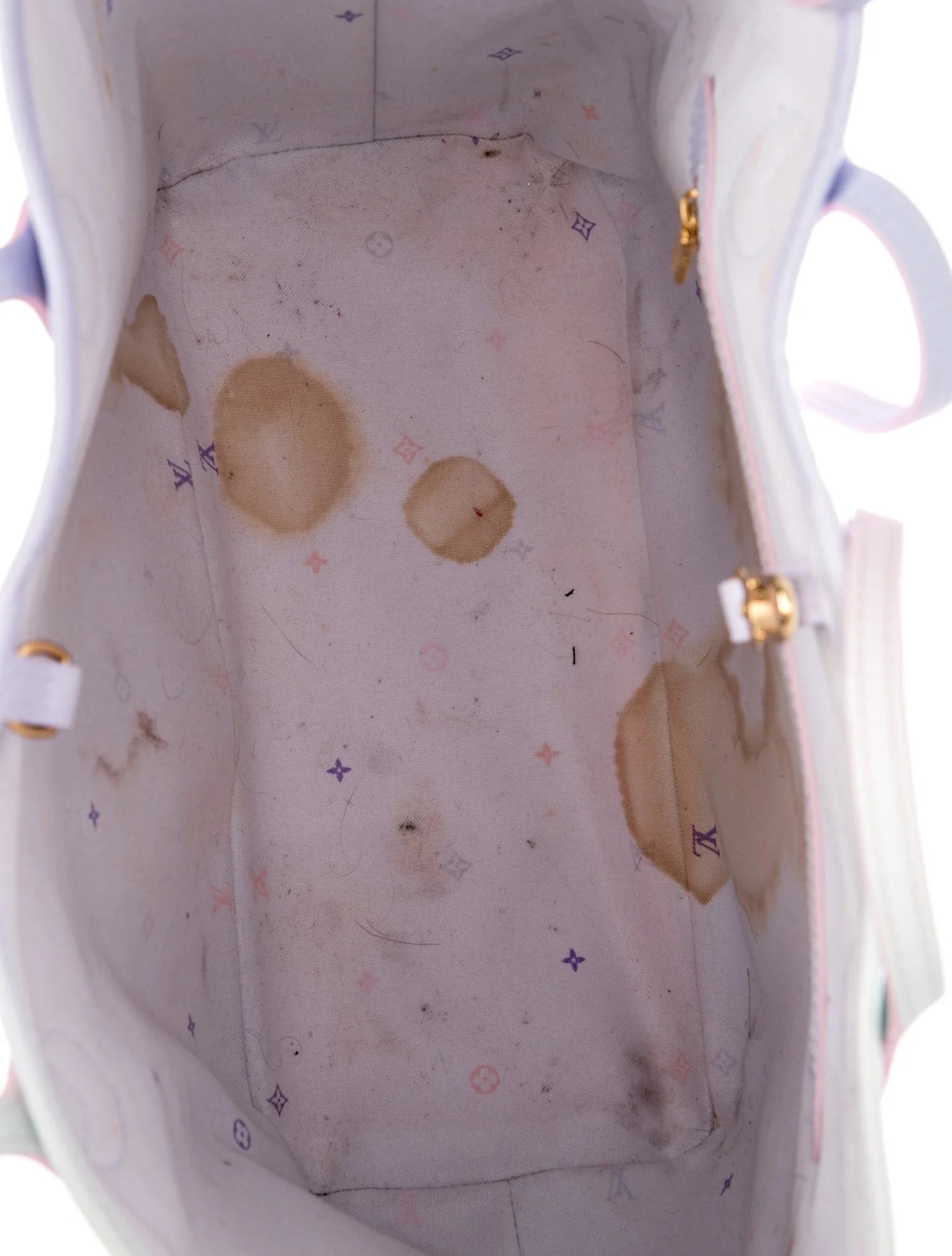 $3450 Louis Vuitton Monogram Giant Spring In The City Neverfull MM Sunrise Pastel 10020156