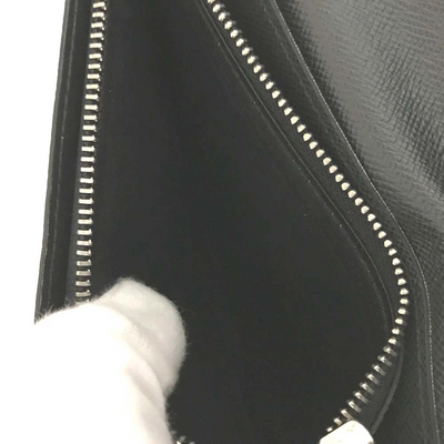 $810 2017 Louis Vuitton Taiga Brazza Wallet Black TA3197