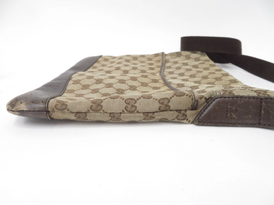 $950 2010 Gucci GG Canvas Shoulder Messenger Bag 181092-204991