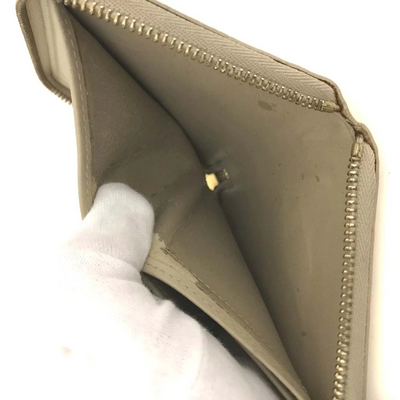 $520 1999 Louis Vuitton Vernis Zippy Coin Purse Wallet Beige BJ0959