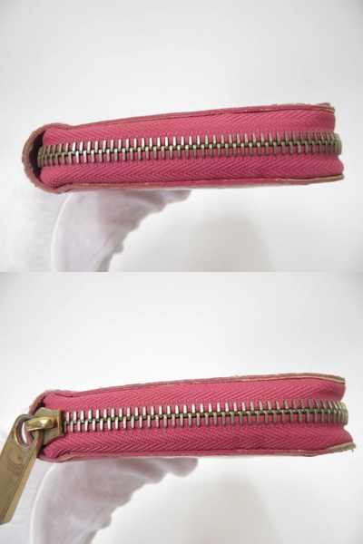 $970 Louis Vuitton Vernis Zippy Wallet Rose Litchi