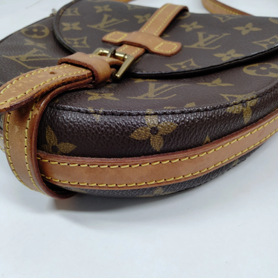 $1060 1988 Louis Vuitton LV Shoulder Bag Chantilly PM Brown Monogram 883VI