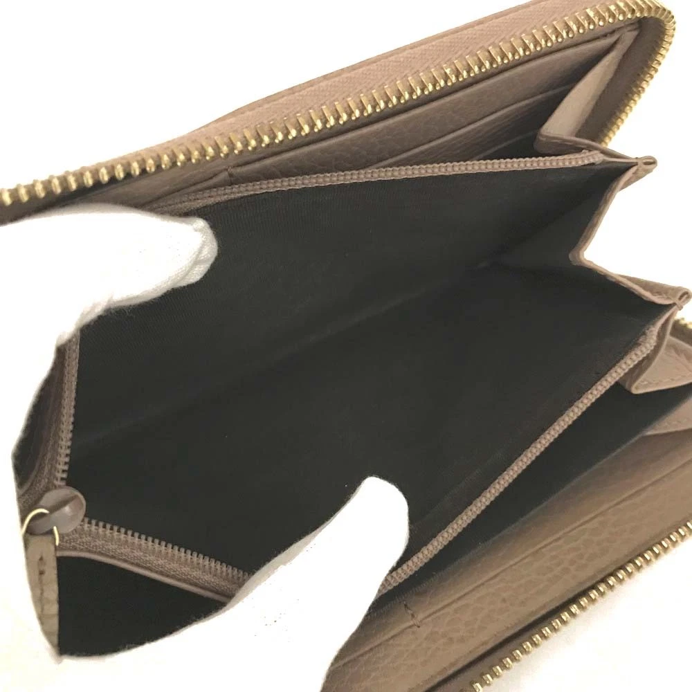 $830 Gucci Calfskin Matelasse GG Marmont Zip Around Wallet