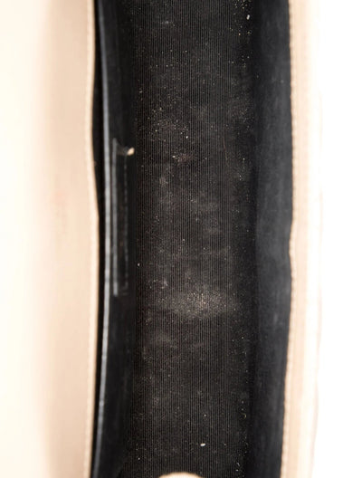 $3300 Saint Laurent Grain De Poudre Textured Mixed Matelasse Medium Triquilt Monogram Satchel Beige