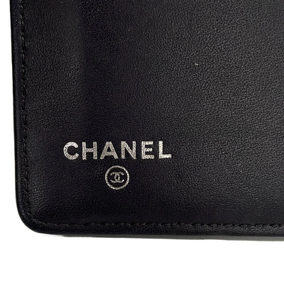 Chanel Chanel Metallic Purple Leather CC Bifold Wallet