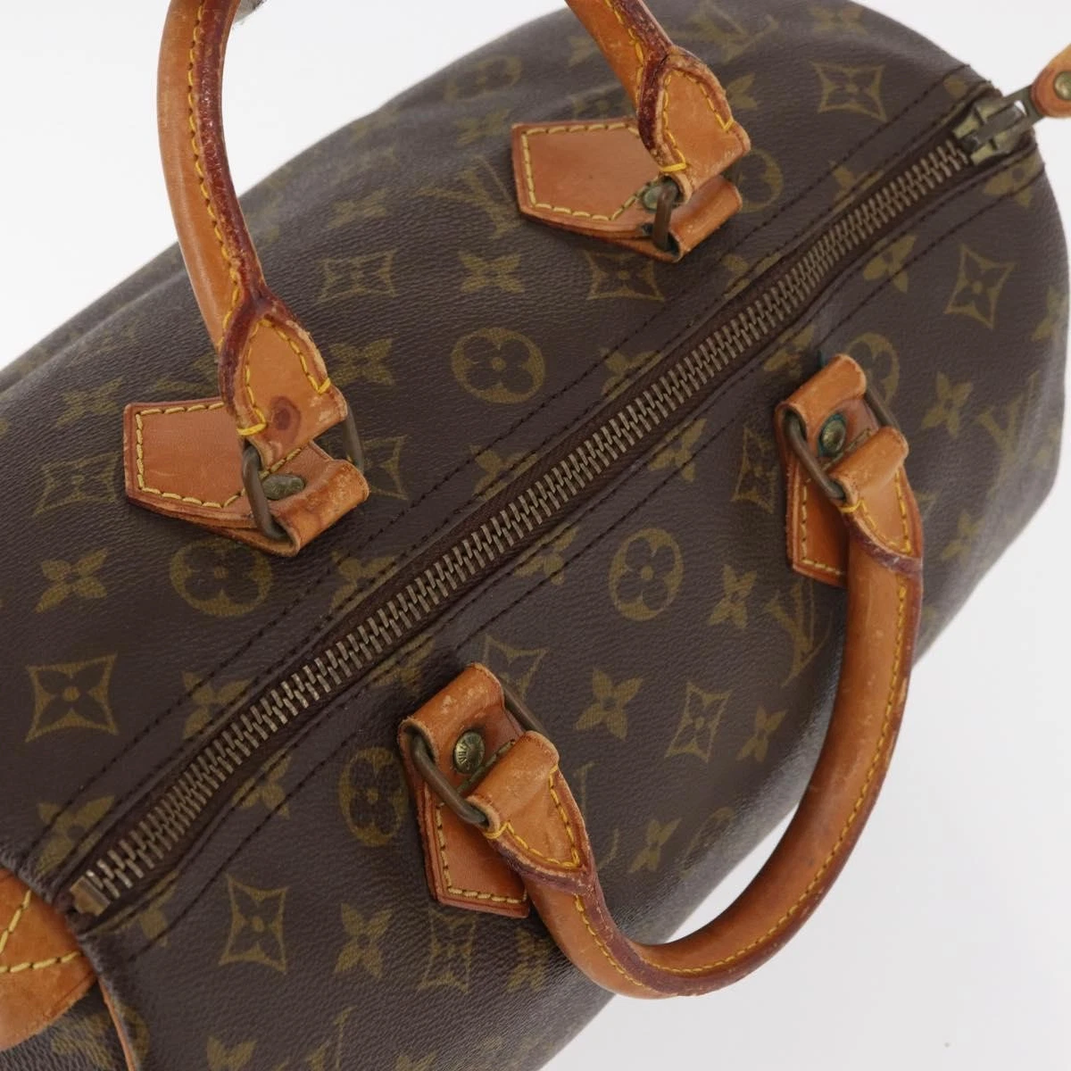 $1540 1984 LOUIS VUITTON Monogram Speedy 30 Hand Bag SA824