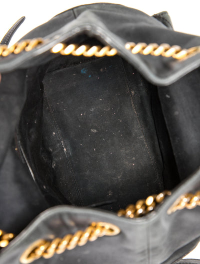$2850 Saint Laurent Lambskin Matelasse Monogram Joe Backpack Black 10021113