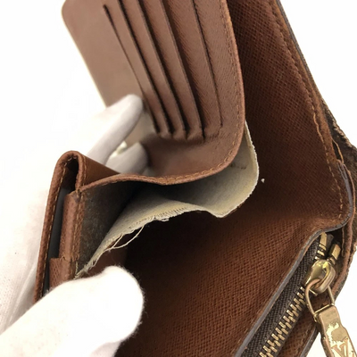 Louis Vuitton Monogram Porte Papier Zippe Bifold Wallet Brown SP0083