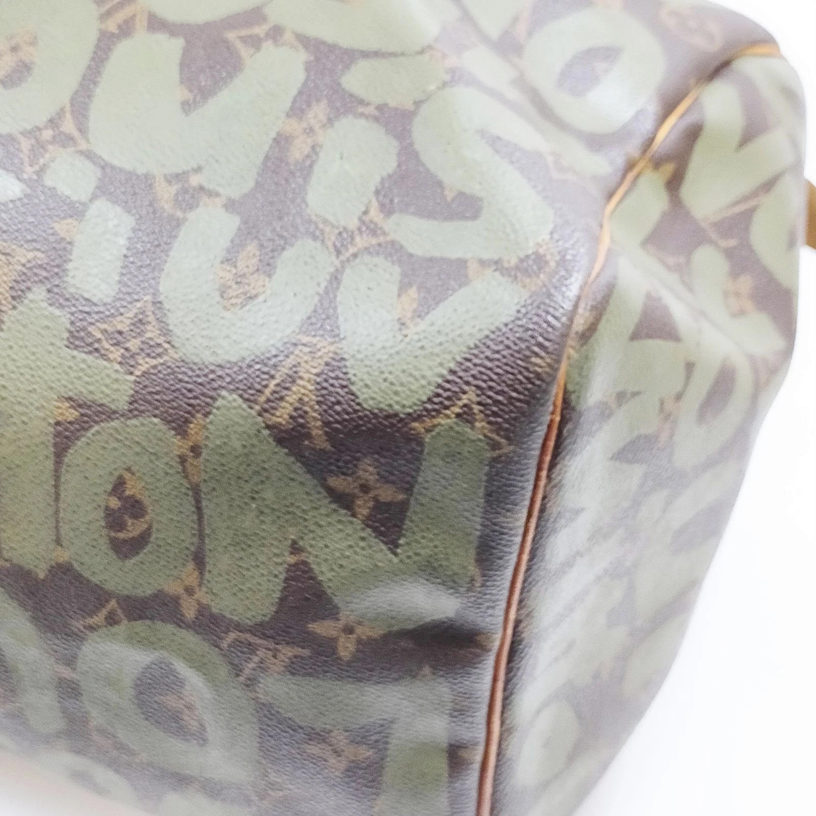 Louis Vuitton Monogram Graffiti Keepall 50 Green