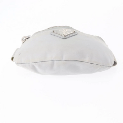 $925 Prada Triangle Plate Wrist Pouch