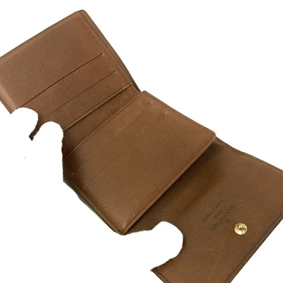 Louis Vuitton Monogram Portefeiulle Elise Trifold Wallet Brown SP0924