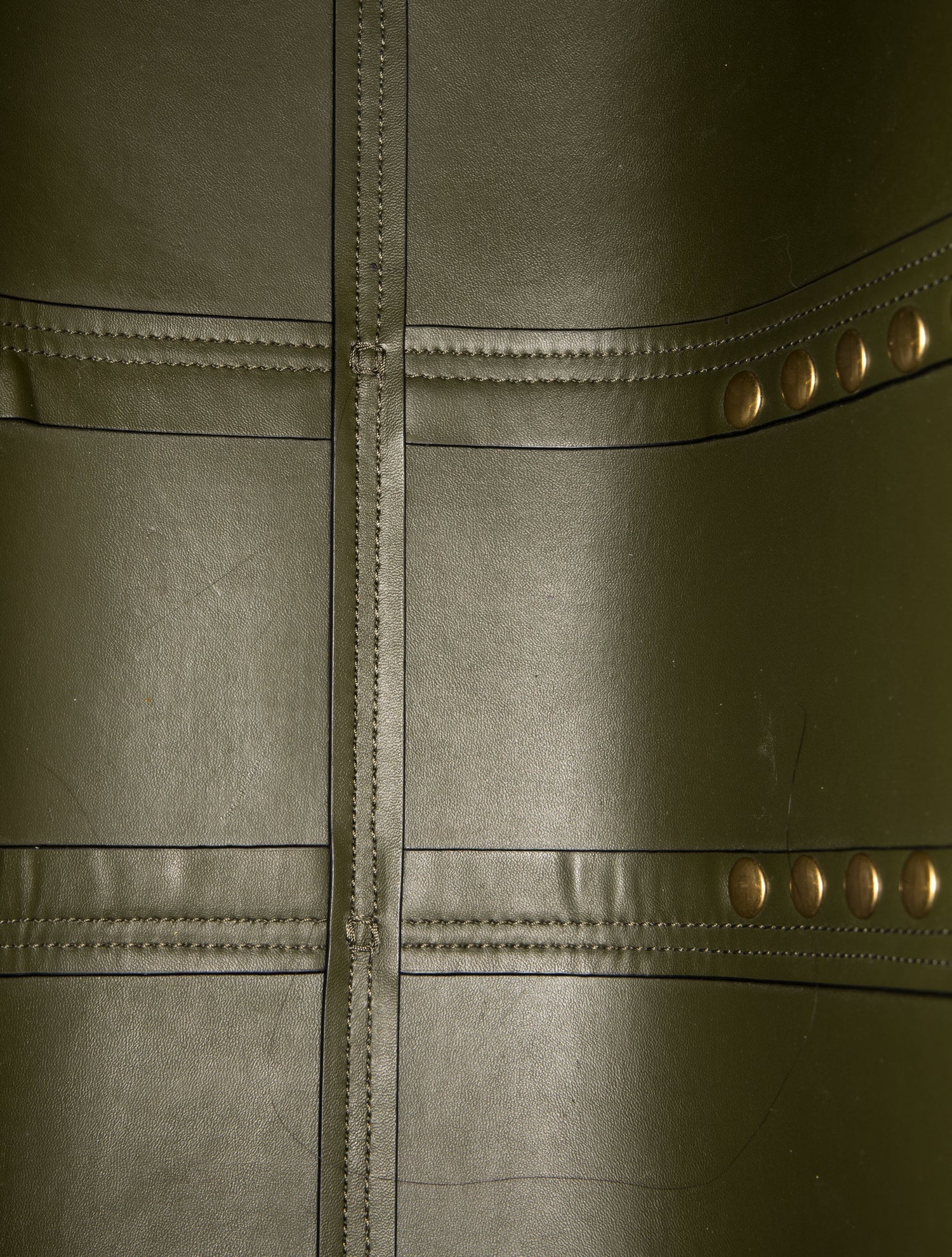 $448 Tory Burch T Studded Tote Olive Green