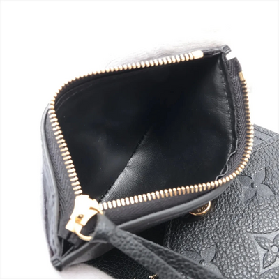 $780 Louis Vuitton Empreinte Portefeuille Victorine Noir Compact Wallet 10021122
