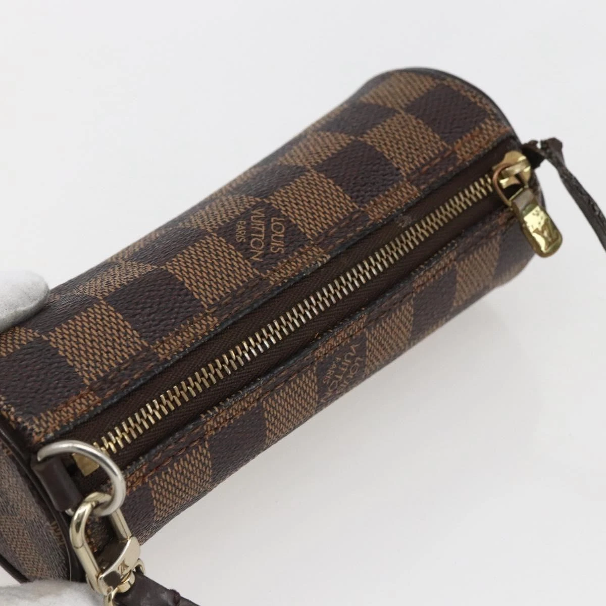 $1560 LOUIS VUITTON Damier Ebene Papillon Pochette VINTAGE