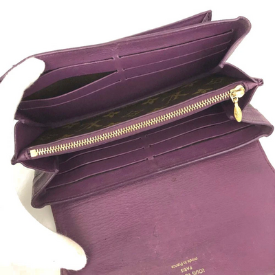 $1400 2014 Louis Vuitton Monogram Portefeiulle Elysee Long Bifold Wallet Brown SP0144