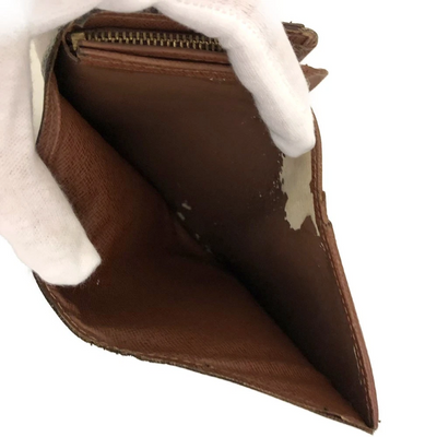 $560 Louis Vuitton Monogram Porte Monnaie Billets Tresor Bifold Wallet CA0060