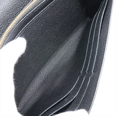 $1060 Louis Vuitton Empreinte Sarah Wallet NM Black
