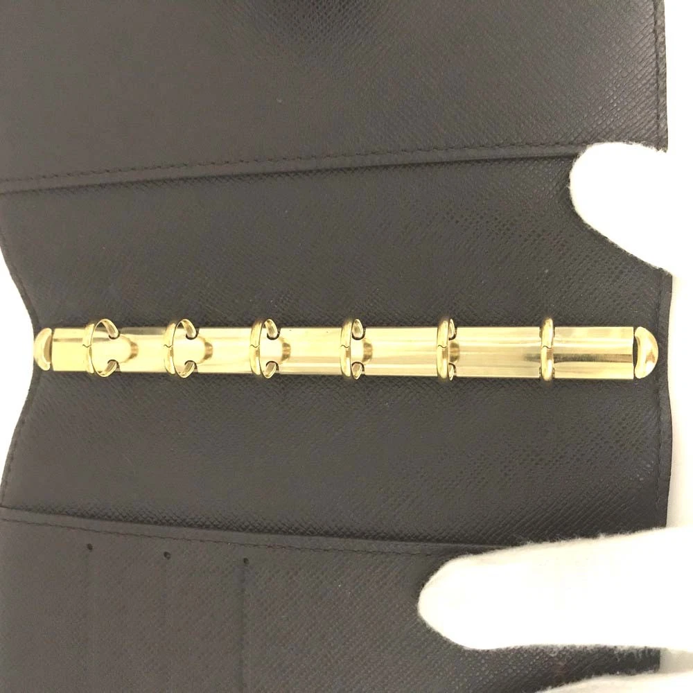 $505 1999 Louis Vuitton Damier Ebene Small Ring Agenda Cover CA1909