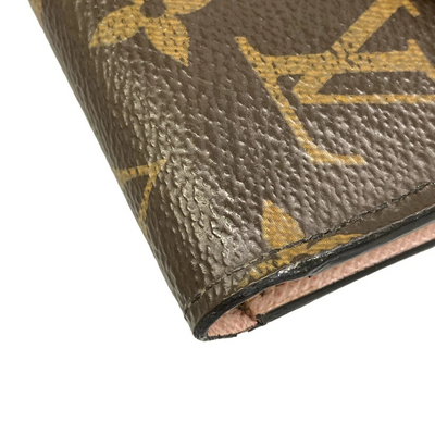 $755 LOUIS VUITTON Portefeuille Victorine M62360 Rose Ballerine Monogram MI4118