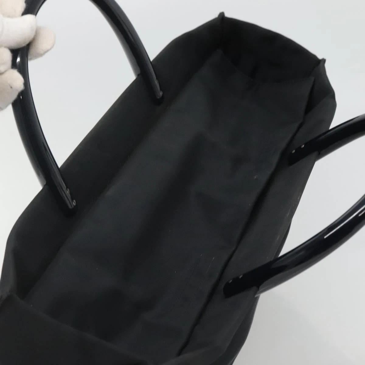 $1250 PRADA Nylon Tessuto Opaline Tote Black