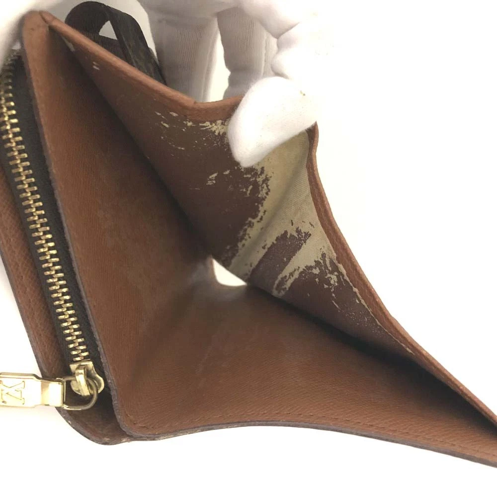 $590 1999 Louis Vuitton Monogram Compact Zippe Zipped Wallet MI0969
