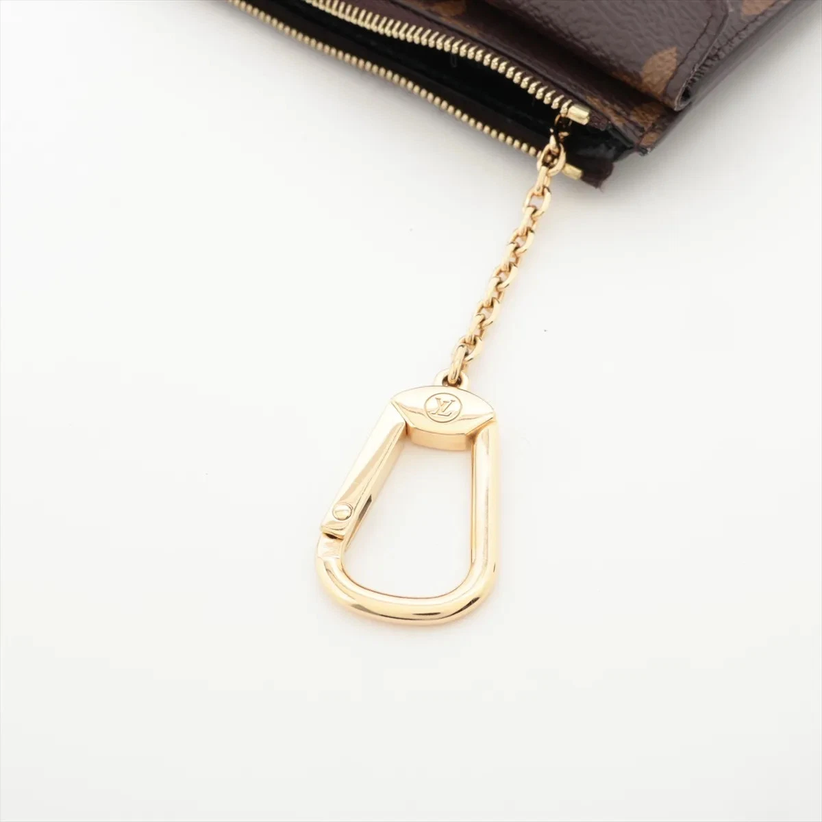 $695 Louis Vuitton Monogram Porto Cartolecto Verso Black × Brown 10021123