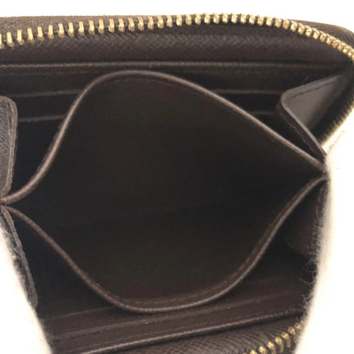 $560 2009 Louis Vuitton Damier Ebene Zippy Coin Wallet  SN0089