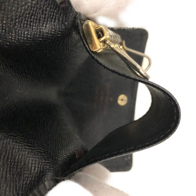 $445 2004 Louis Vuitton Epi Multicles Leather 6 Ring Key Case Black CA0044