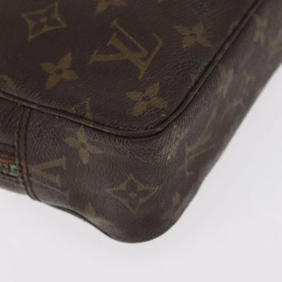 $600 1985 LOUIS VUITTON Monogram Trousse Toilette 23 Clutch Bag 853