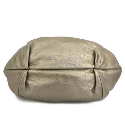 $950 Salvatore Ferragamo Vara Leather Hand Bag Gold