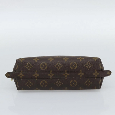 $735 2003 LOUIS VUITTON Monogram Trousse Demi Ronde TH0053