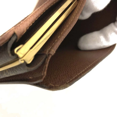 $750 2010 Louis Vuitton Monogram French Purse Wallet MI4160