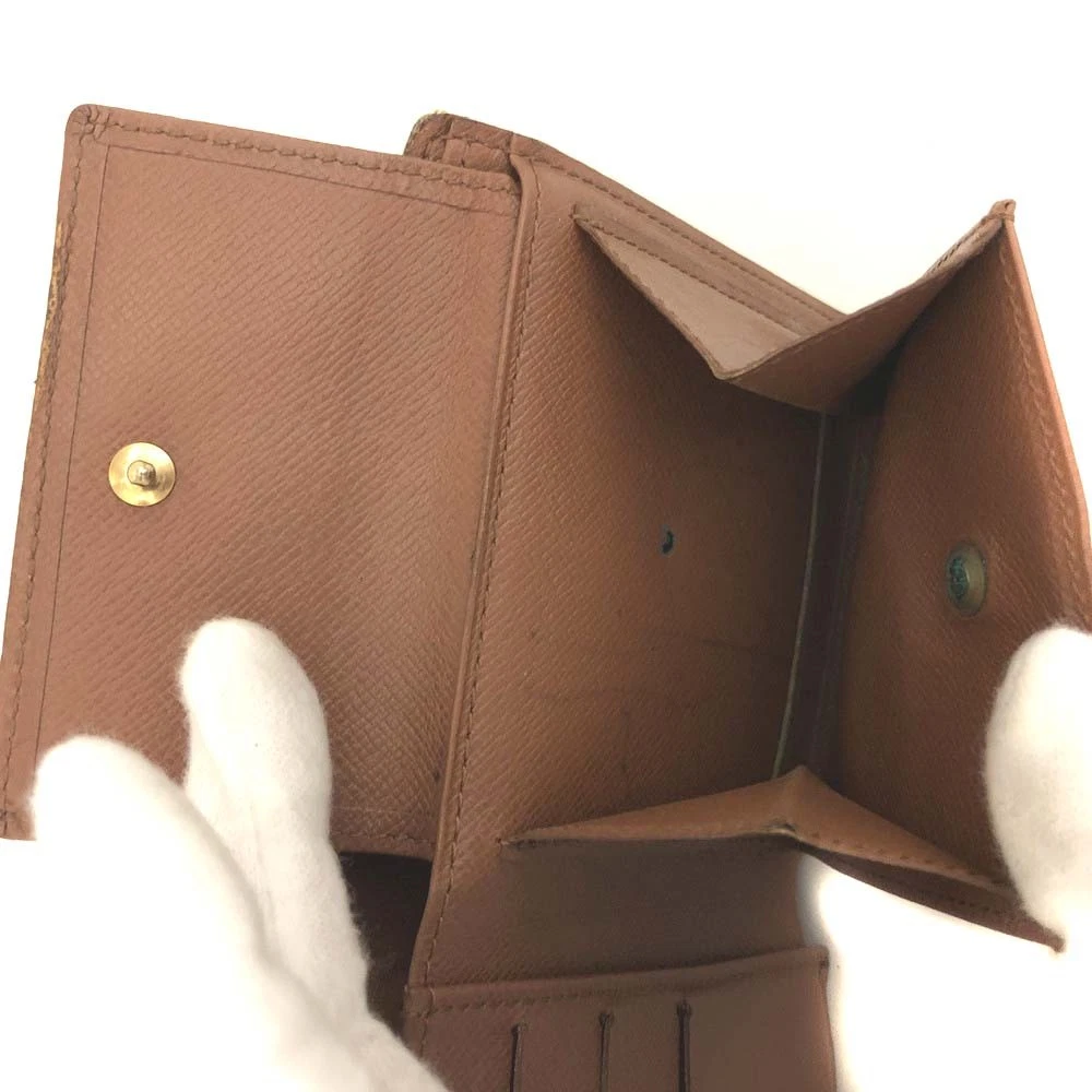 $560 1996 Louis Vuitton Monogram Portefeiulle Marco Bifold Wallet Brown CA0916