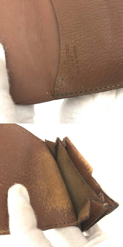 Louis Vuitton Monogram Porte Monnaie Gousset Coin Purse Wallet