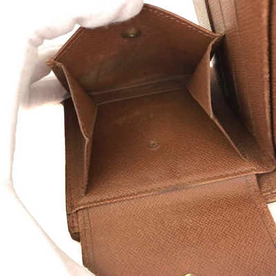 $515 1997 Louis Vuitton Monogram Portefeiulle Marco Bifold Wallet Brown CA0917