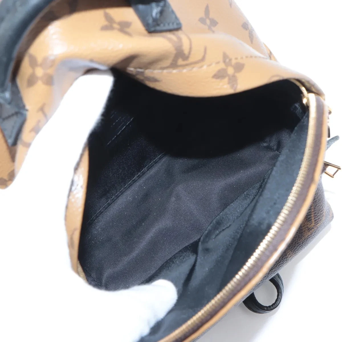 $2770 RFID Louis Vuitton Reverse Monogram Palm Springs Backpack Mini