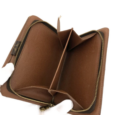 Louis Vuitton Monogram Porte Papier Zippe Bifold Wallet Brown SP1919