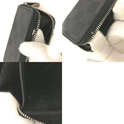$435 2016 Damier Graphite Zippy Coin Purse Vertical MI2166