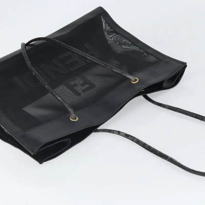 $1650 FENDI Zucca FF Tote Mesh Black Tote 10020342