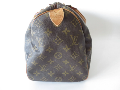 Authentic Louis Vuitton Monogram Speedy 30 Hand Bag F#45163