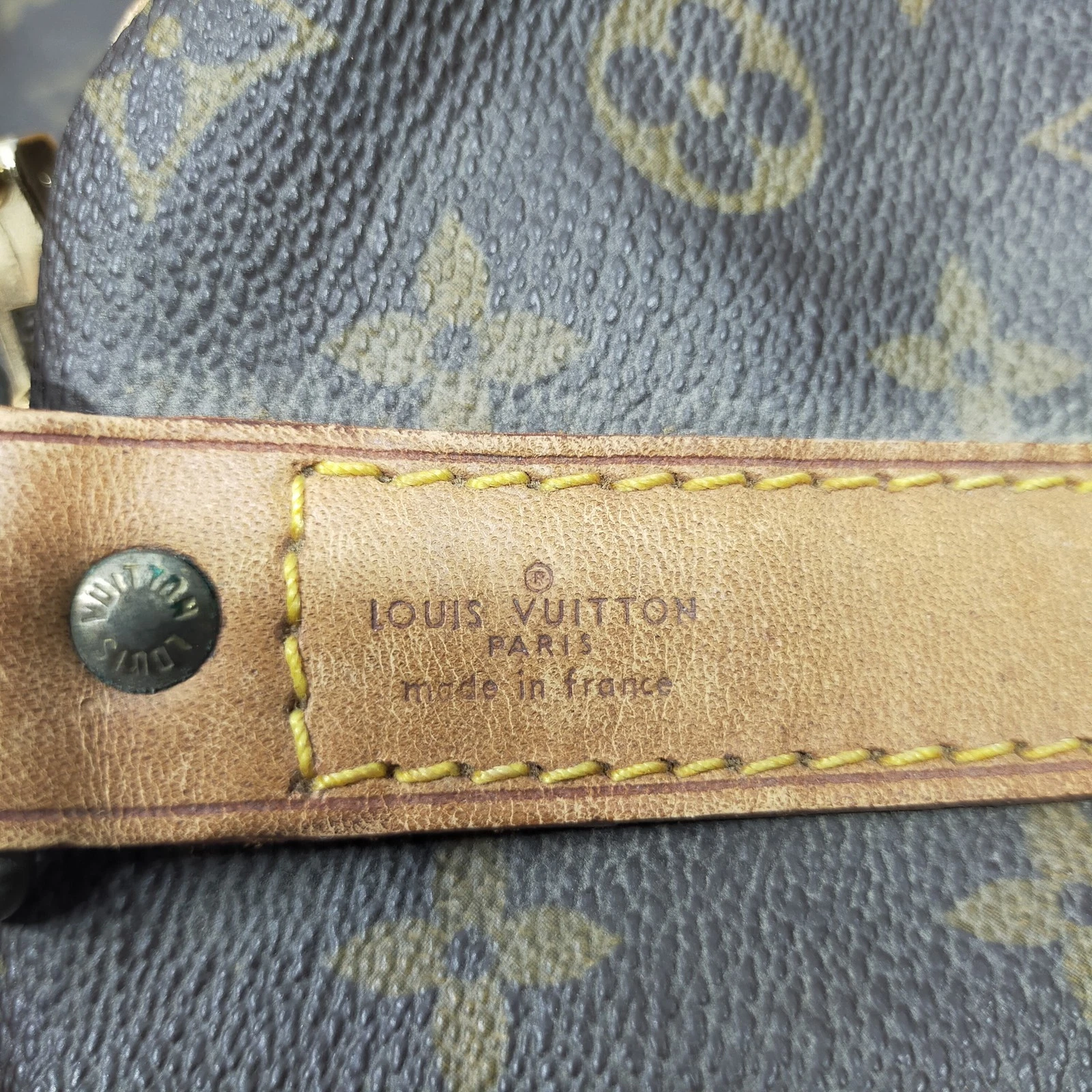 $2780 1984 Louis Vuitton LV Boston Bag Keepall Bandouliere 55 Brown Monogram 844